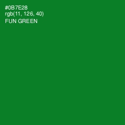 #0B7E28 - Fun Green Color Image