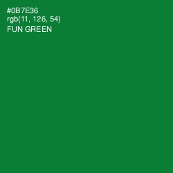 #0B7E36 - Fun Green Color Image