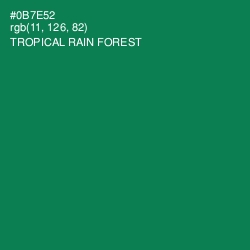 #0B7E52 - Tropical Rain Forest Color Image