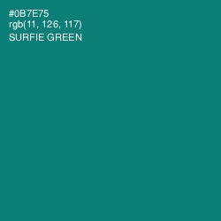 #0B7E75 - Surfie Green Color Image