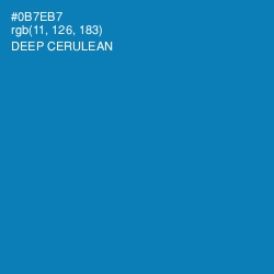 #0B7EB7 - Deep Cerulean Color Image