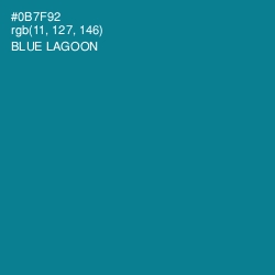 #0B7F92 - Blue Lagoon Color Image