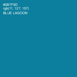 #0B7F9D - Blue Lagoon Color Image