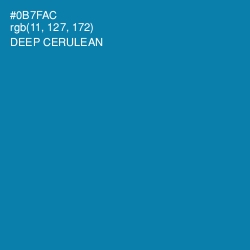 #0B7FAC - Deep Cerulean Color Image