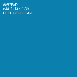 #0B7FAD - Deep Cerulean Color Image