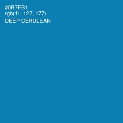 #0B7FB1 - Deep Cerulean Color Image