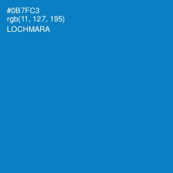 #0B7FC3 - Lochmara Color Image