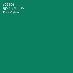 #0B8061 - Deep Sea Color Image