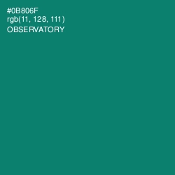 #0B806F - Observatory Color Image