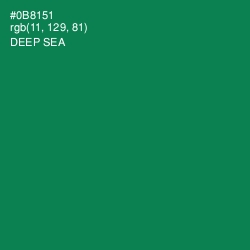 #0B8151 - Deep Sea Color Image