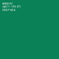 #0B8157 - Deep Sea Color Image