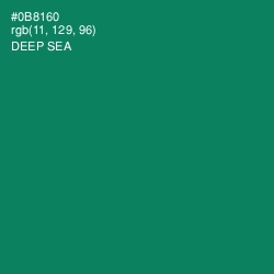 #0B8160 - Deep Sea Color Image