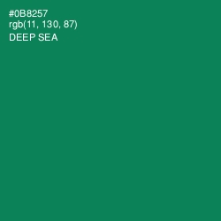 #0B8257 - Deep Sea Color Image