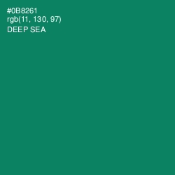 #0B8261 - Deep Sea Color Image