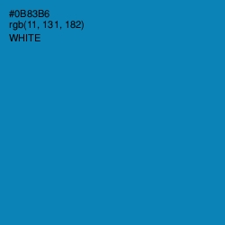 #0B83B6 - Bondi Blue Color Image