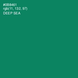 #0B8461 - Deep Sea Color Image