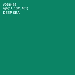 #0B8465 - Deep Sea Color Image