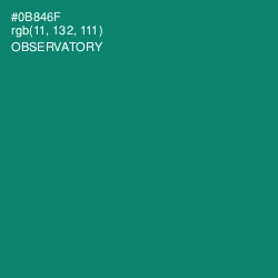 #0B846F - Observatory Color Image