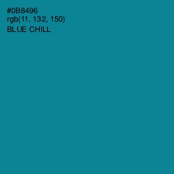 #0B8496 - Blue Chill Color Image