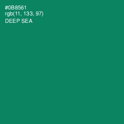 #0B8561 - Deep Sea Color Image