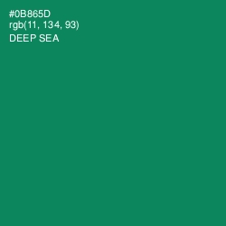 #0B865D - Deep Sea Color Image