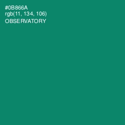 #0B866A - Observatory Color Image