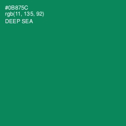 #0B875C - Deep Sea Color Image