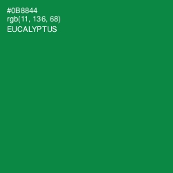 #0B8844 - Eucalyptus Color Image