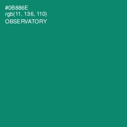 #0B886E - Observatory Color Image