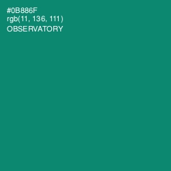 #0B886F - Observatory Color Image