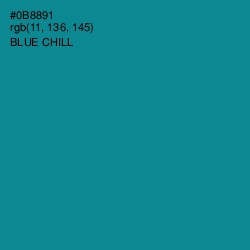 #0B8891 - Blue Chill Color Image