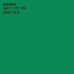 #0B8955 - Deep Sea Color Image