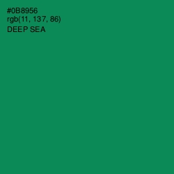 #0B8956 - Deep Sea Color Image