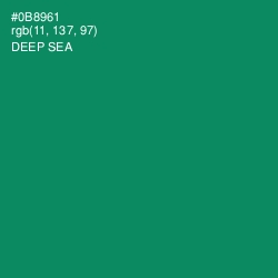 #0B8961 - Deep Sea Color Image