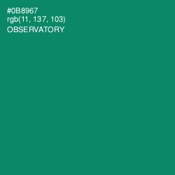 #0B8967 - Observatory Color Image