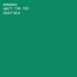 #0B8A64 - Deep Sea Color Image