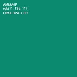 #0B8A6F - Observatory Color Image