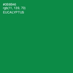 #0B8B46 - Eucalyptus Color Image