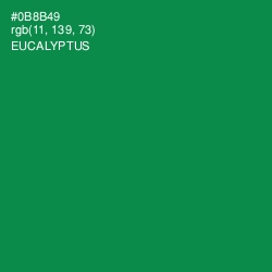 #0B8B49 - Eucalyptus Color Image