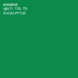 #0B8B4B - Eucalyptus Color Image