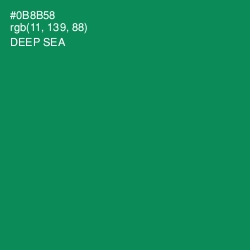 #0B8B58 - Deep Sea Color Image