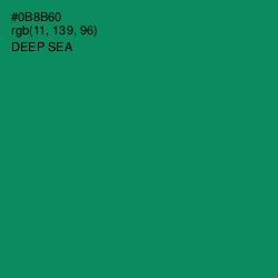 #0B8B60 - Deep Sea Color Image