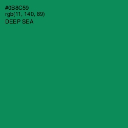 #0B8C59 - Deep Sea Color Image