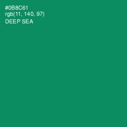 #0B8C61 - Deep Sea Color Image