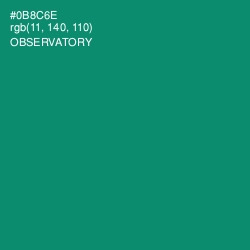 #0B8C6E - Observatory Color Image