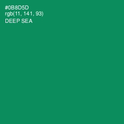 #0B8D5D - Deep Sea Color Image