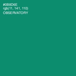 #0B8D6E - Observatory Color Image