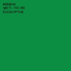 #0B8E42 - Eucalyptus Color Image