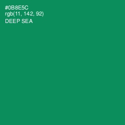 #0B8E5C - Deep Sea Color Image