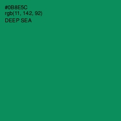 #0B8E5C - Deep Sea Color Image